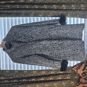Cynthia Rowley Monochrome Knit Coat